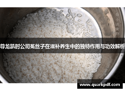 尊龙凯时公司菟丝子在滋补养生中的独特作用与功效解析 尊龙凯时公司菟丝子在滋补养生中的独特作用与功效解析