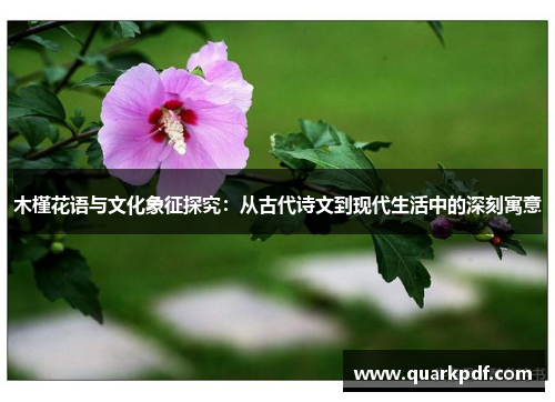 木槿花语与文化象征探究：从古代诗文到现代生活中的深刻寓意